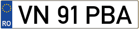 Trailer License Plate